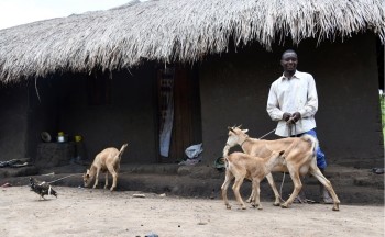 Jean at his home in DRC