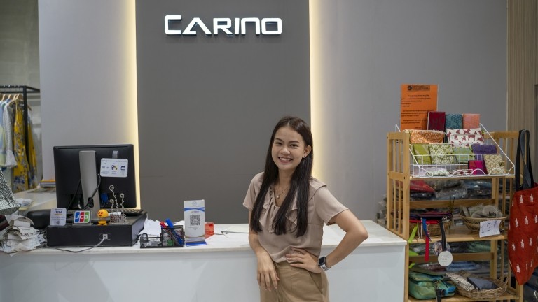 An entrepreneur in Cambodia who took part in the WE Act project. Credit: Brian Clark/Pact