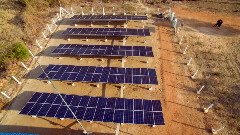 Solar panels in Myanmar