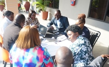 Engagement with MCDSS national, provincial, and district staff. Photo credit: Kyaw Thura Tun/ Pact