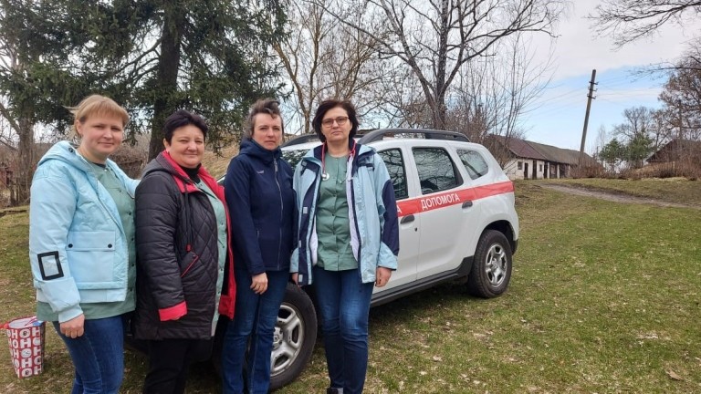 A Pact-supported mobile health team in Ukraine. Credit: Viktoria Buival
