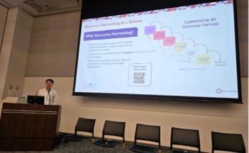 Pact’s Kyaw Thura Tun presents at the 8th Global Symposium on HSR 2024, in Nagasaki, Japan in November 2024. Credit: Pact