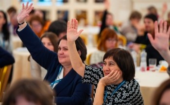 WoU final conference, November 2023.  Photo Credit: Irina Shatalova for Pact.