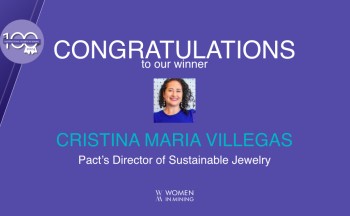 WIM honor for Cristina Villegas. Image template provided by WIM UK. 