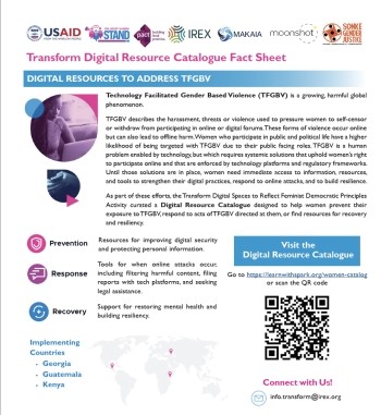 Transform Digital Resource Catalogue Fact Sheet