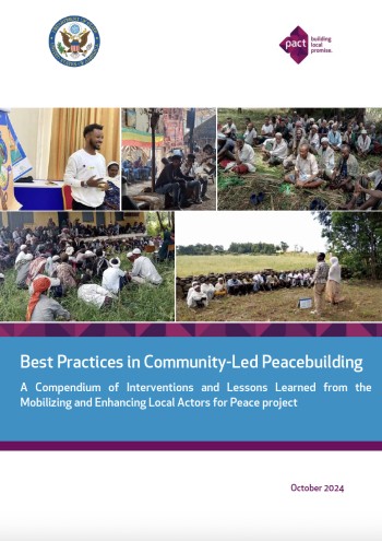 Best practices in community-led peacebuilding: A learning compendium from the Mobilizing and Enhancing Local Actors for Peace project
