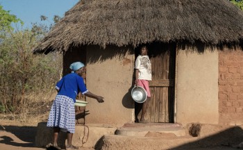 A family in Zimbabwe that received support through USAID. Credit: Brian Clark/Pact