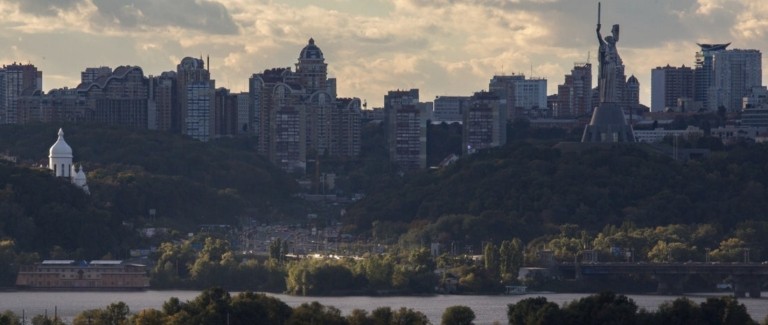 They Kyiv skyline