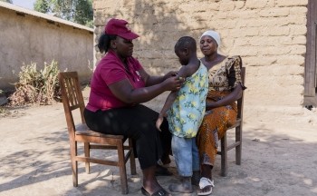 A community case worker in Tanzania. Credit: Michael Goima/Pact