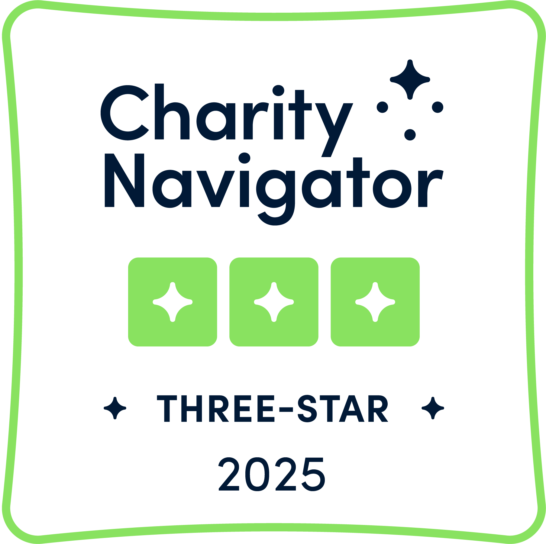 Charity Navigator Three-Star Rating