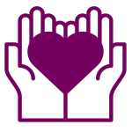 Hands holding a heart