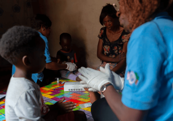 A Community HIV Educator in Zambia. Credit: Brian Clark/Pact. 