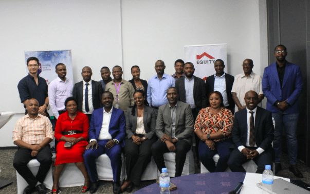 Group photo pose during Pact Rwanda and Equity Bank during ISMR Stakeholders engagement meeting on 19th September 2024. Photo courtesy of Rene Patrick Ndaruhutse.
